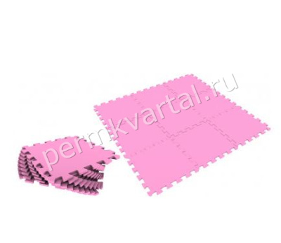 Пол мягкий универсальный 33 × 33 см цвет розовый, (ДК)