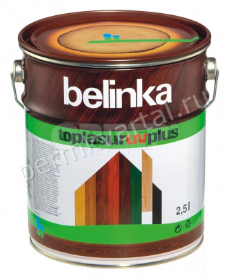 Пропитка защитно-декоративная для древесины BELINKA TOPLASUR UV PLUS Бесцветный 2,5 л (DD)