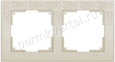 WERKEL.Рамка слоновая кость, (2), WL05-Frame-02-ivory, (Под заказ)