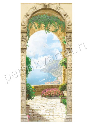 Фотообои бумажные Симфония Вид на море, 4 листа, 1000х2700 мм, (ДК)