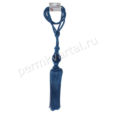 Кисть для штор Есения синий, L-78±1см, (ДК)