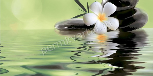 Декор керамический БЕРЕЗАКЕРАМИКА Панно Ливадия 2 салатный 250*500мм, (ДК)