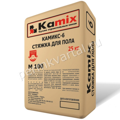 Стяжка для пола М100 КАМИКС-6, 25 кг