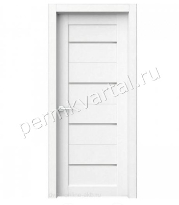 Дверь межкомнатная со стеклом 700*38*2000мм FRANT Rondo G-204 White crystal (сатинат), (ДК)