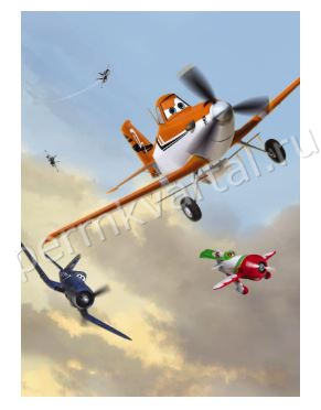 KOMAR.Фотообои Аэротачки, 184х254см, 4-452, (ДК), (200)