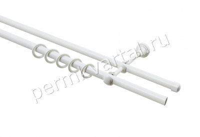 LEGRAND.Карниз кованный, 2-ряд белый матовый, 200см, (ДК)