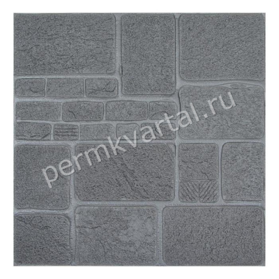 Самоклеящаяся ПВХ панель Серая плитка, 70*70см, (ДК)