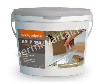 Клей ПВА PROFESSIONAL универсальный 2,5 кг