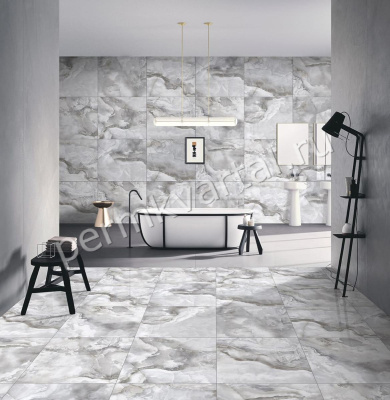 Плитка керамогранит PRIMAVERA HONEY ONYX BIANCO полировка 600*600мм 1,44м2 PR120, (ДК)