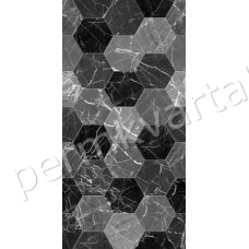 BELANI.Плитка стеновая керам. Дайкири черный соты, 300*600мм, 1,62м2, (ДК)