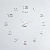 Часы-наклейка Акстелл серебро, 70 см, (ДК)