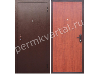 Дверь металлическая Стройгост 5 960 R Дуб Рустикальный, 2050*960*45, (ДК)
