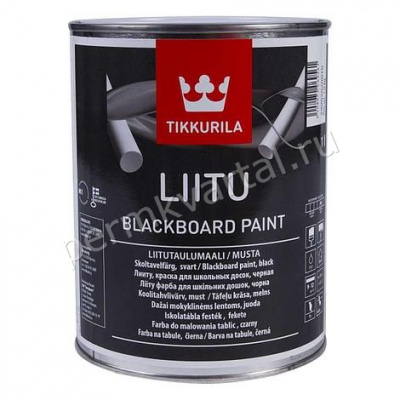 Краска для школьных досок TIKKURILA LIITU черная матовая 1 л