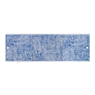 Экран для ванны пластиковый МЕТАКАМ Премиум А синий, 1680x560-600мм