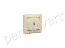 LEGRAND.ETIKA.Выключатель (1) с подсветкой бежевый, 672303
