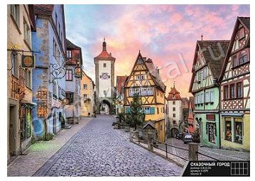 Фотообои бумажные Симфония Сказочный город, 8 листов, 2800х2000 мм, (ДК)