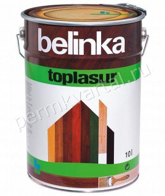 Пропитка защитно-декоративная для древесины BELINKA TOPLASUR №23 махагон 10 л