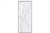 Дверь межкомнатная со стеклом 700х2000мм ВЕЛЛДОРИС SCANDI S RAL9003 Z1 Белый врезка п/завертку, (ДК)