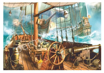 Фотообои бумажные Bellissimo Морской волк, 4 листа, 2000х1400 мм, (ДК)