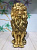 Фигура садовая Лев золотой, H 520 мм