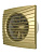 Вентилятор осевой вытяжной с обратным клапаном ЭРА SILENT 4C champagne D 100 декоративный 155х155х70