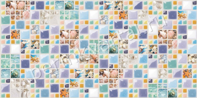 Панель ПВХ GRACE мозаика Лагуна, 955х480 мм Панель ПВХ GRACE мозаика Лагуна, 955х480 мм