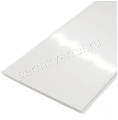Панель ПВХ СТЕЛЛА Light Белая Глянцевая, 3000*375*8, (ДК)