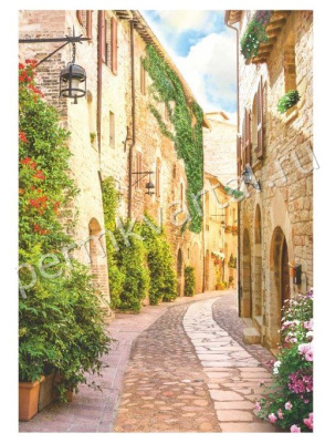 Фотообои бумажные Bellissimo Проулки Таллина, 4 листа, 1400х2000 мм, (ДК)