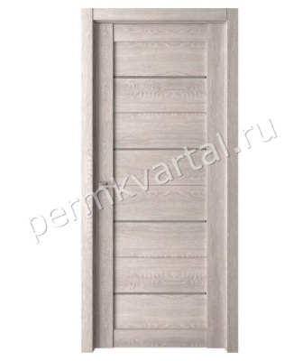 Дверь межкомнатная со стеклом 700*38*2000мм FRANT Rondo G-204 Дуб дымчатый (сатинат), (ДК)