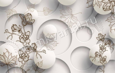 Фотообои Шары абстракция, 200х250 вин/флиз, (ДК), (200)