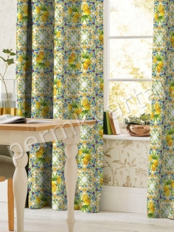 ОТК.Штора рогожка Lemonade Mia Cara, 145х270см, (ДК)
