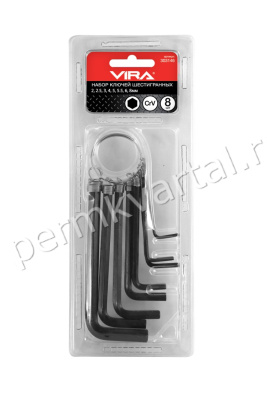 VIRA.Набор ключей шестигранных, 8 шт
