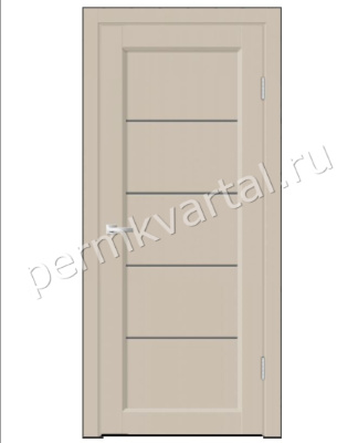 Дверь межкомнатная со стеклом 900*2000мм ВЕЛЛДОРИС Emalux Style 1 Кварцит (мателюкс графит), (ДК)