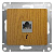 SCHNEIDER ELECTRIC.Розетка телефонная RJ11 GLOSSA дуб GSL000581T, (ЭИ)