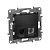 LEGRAND. ETIKA.Розетка телефонная+компьютерная RJ11+ RJ45 кат. 5 UTP антрацит, (ЭИ)