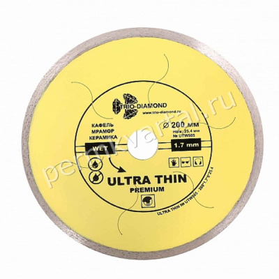 Диск алмазный отрезной TRIO-DIAMOND Ultra Thin Premium 200х25,4 мм