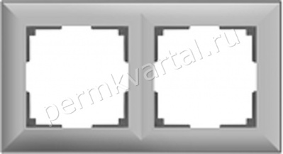 WERKEL.Рамка серебро, (2), WL14-Frame-02silver, (Под заказ)