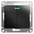 SCHNEIDER ELECTRIC.Выключатель с подсветкой GLOSSA (2) антрацит GSL000753, (ЭИ)