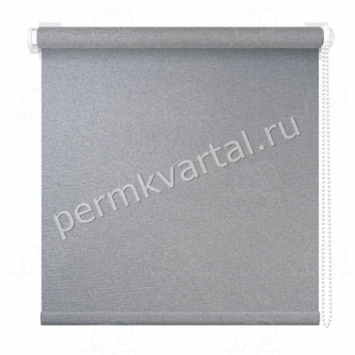 Ролет штора АС МАРТ Мегаполис Серебристый 43х160, (ДК)