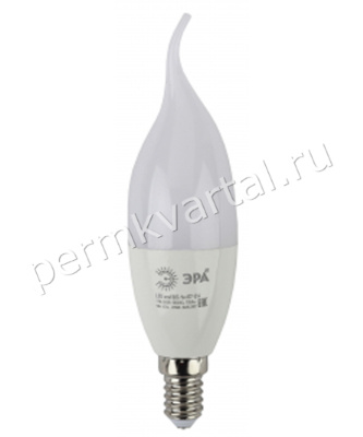 ЭРА.Лампа светодиод, BXS35/9Вт/4000К/E14/800Лм, свеча ветру LED BXS-9W-840-E14