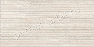 Плитка стеновая керамическая БЕРЕЗАКЕРАМИКА Декор Травертин кремовый ВОЛНА 300*600мм 1,62м2, (ДК)