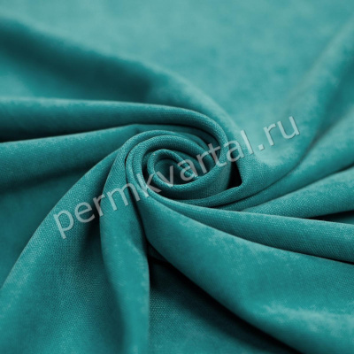 NOVEL.Штора портьерная лен меланж бирюзовый №33, 200х270 см, (ДК)