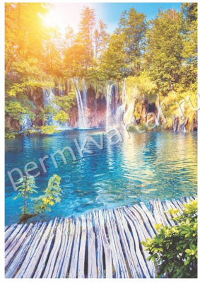 Фотообои бумажные Симфония Идеальное утро, 4 листа, 1400х2000 мм, (ДК)