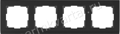 WERKEL.Рамка черный, (4), WL04-Frame-04-black, (Под заказ)
