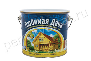 Пропитка для защиты древесины ЛЮБИМАЯ ДАЧА Махагон 2,7 л, (ДК)