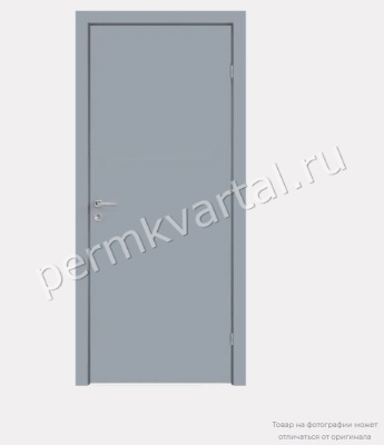 Дверь межкомнатная глухая ВЕЛЛДОРИС серая RAL7040 М 700*2000мм, (ДК)