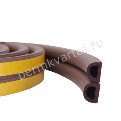 Уплотнитель самоклеящийся PRAKTISCHE D-10 м (кор), 9х8мм, (К+ДК)