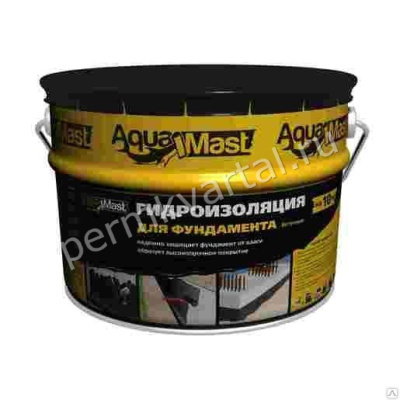Мастика гидроизоляционная битумная ТЕХНОНИКОЛЬ AquaMast для фундамента10 кг