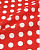 КУПАВА.Рогожка Белый горох на красном, 1,5м, хлопок-100%, 180гр/м.кв, (ДК)