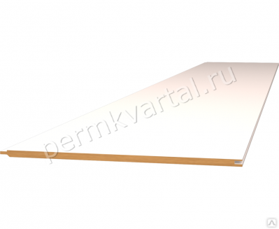 Панель МДФ СТЕЛЛА Белый, 2700х200х6мм, (ДК)